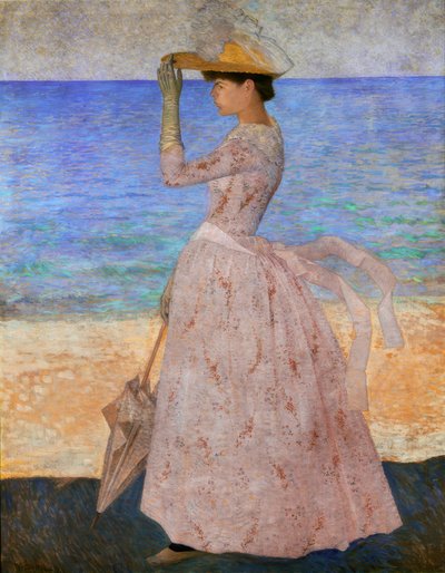 Die Frau mit dem Sonnenschirm von Aristide Maillol